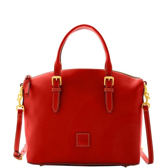 Dooney & Bourke Handbags - Dooney & Bourke Florentine Domed Satchel - Red